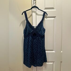 Floral Cut-Out Mini Dress